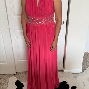 Elegant Pink Evening Gown